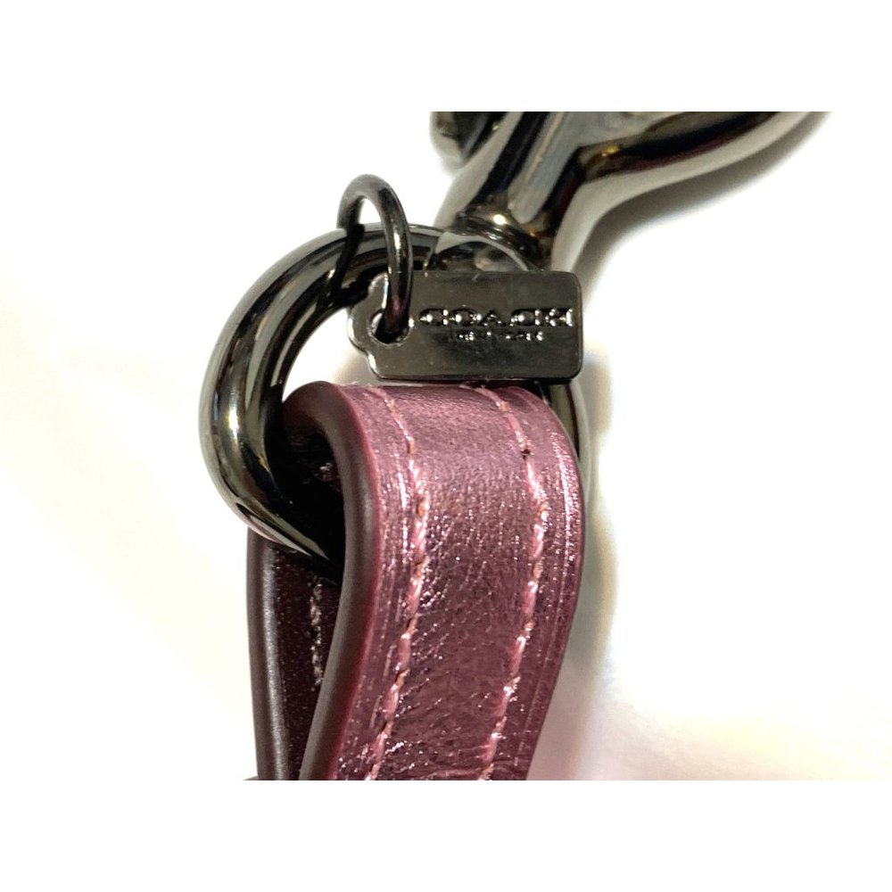 Coach Metallic Blush Pebble Leather Novelty Strap New Guitar Handbag Adjustable - Picture 4 of 12